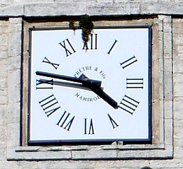 Horloge de l'église de Boult, photo Y. Bessero
