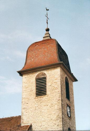 Clocher d'Alièze, photo A. Gély