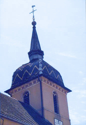 Clocher d'Ancier, photo A. Gely