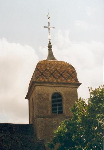 Clocher de Buthiers (70), photo A. Gely