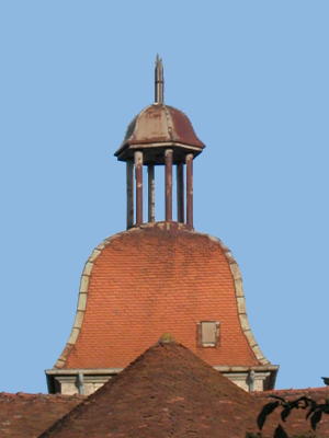 Clocher de Larret avant restauration, photo B. Lamblin