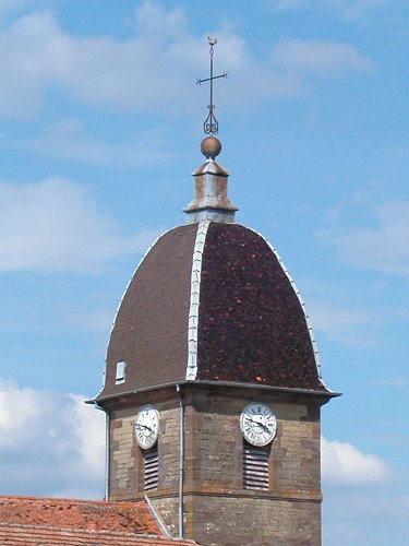 Clocher de Meurcourt (70) photo B. Lamblin