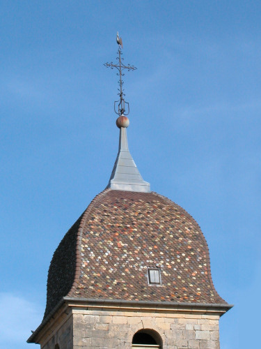 Clocher de  Molay-Laitre (70), photo B. Lamblin