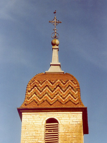 Clocher d'Ovanches en 1999, photo B. Lamblin