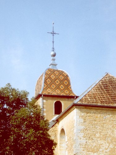 Clocher de Pouligney-Lusans (25) photo B. Lamblin