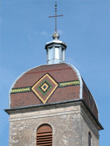 L'ancien clocher de Traves (70) photo B. Lamblin