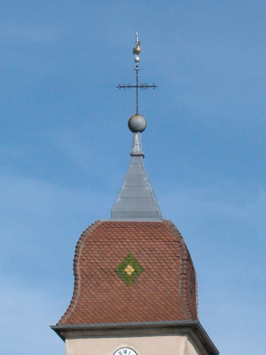 Clocher de Villers-Vaudey (70) photo B. Lamblin