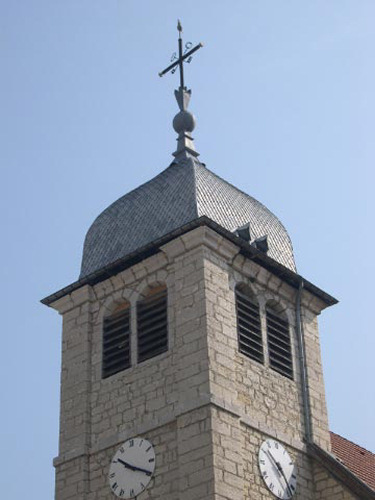 Clocher de La-Cluse-et-Mijoux (25) photo B. Mougey