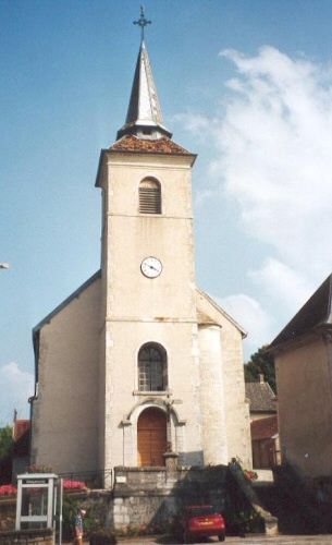 L'église de Cussey-sur-l'Ognon de nos jours, photo C. Briot