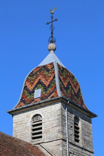 Clocher de Mutigney (39), photo C. Quillon