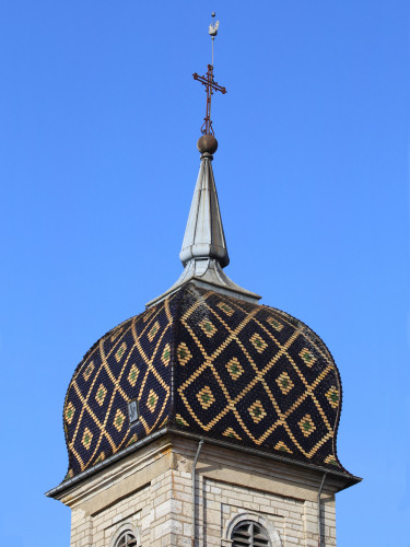 Clocher de Percey-le-Grand (70), photo C. Quillon