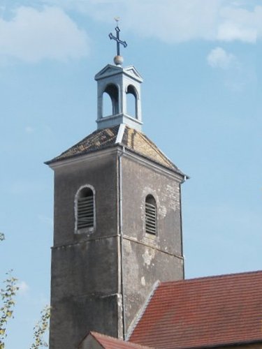 Clocher de Chenevrey-et-Morogne (70), photo D. Briot