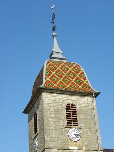 Clocher d'Echenoz-le-Sec (70), photos D. Bion