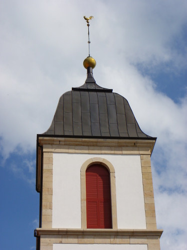 Clocher de Les Bois (Suisse) photo D. Bion