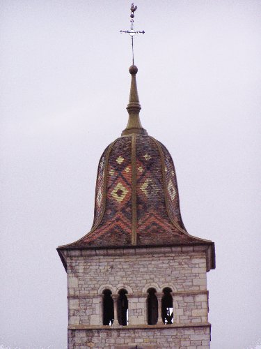 Clocher de Clairvaux les Lacs avant sa restauration photo R-N Laurençot