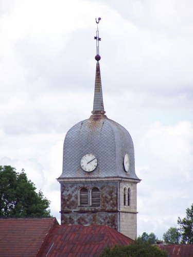 Clocher de l'Abbaye en Grandvaux à Grande-Rivière (39) photo R-N. Laurençot