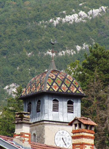 Clocher de Jeurre (39), photo R-N Laurençot