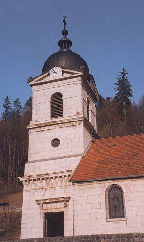 Clocher de Les Gras (25), photo R-N. Laurençot