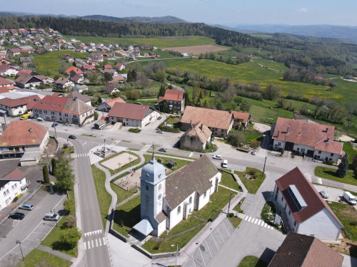 L'église de  Belleherbe, photo E. Rey