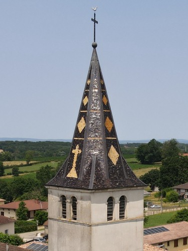 Clocher de Béréziat (01) photo E. Rey