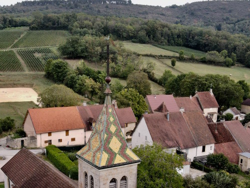 Le clocher de Cesancey, photo E. Rey