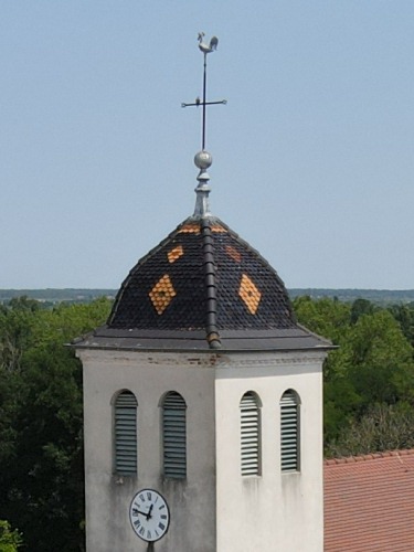 Clocher de Charette-Varenne (71) photo E. Rey