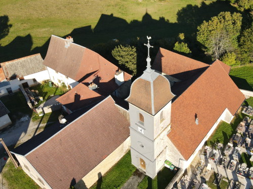 L'église de Chaux-lès-Clerval, photo E. Rey