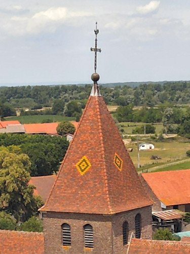 Clocher de Fretterans (01) photo E. Rey