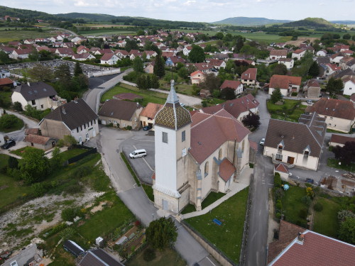 L'église de Marchaux, photo E. Rey