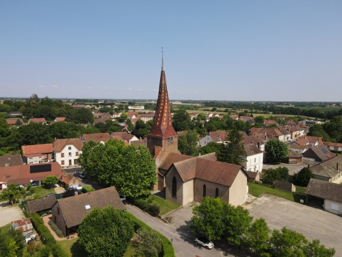 L'église de Mervans, photo E. Rey