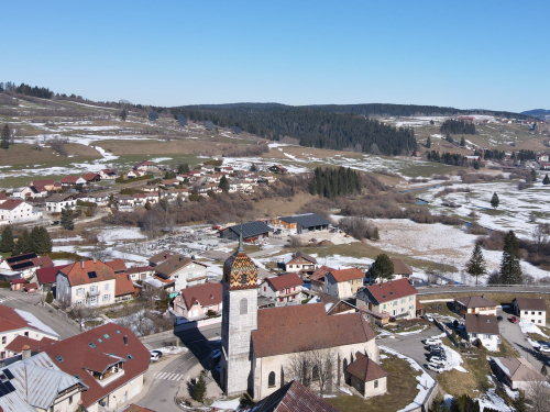 L'église de Rochejean, photo E. Rey