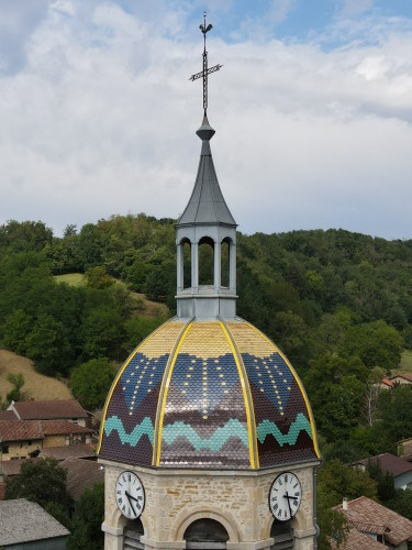 Clocher de l'Eglise de Salavre (01) photo E. Rey