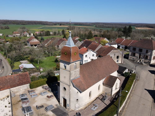 L'église de Villers-Vaudey, photo E. Rey