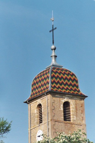 Clocher d'arpenans (70), photo J. Menneret