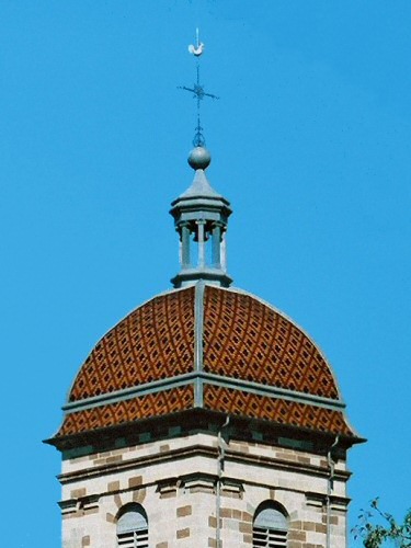 Clocher de Mailleroncourt-Saint-Pancras (70), photo J. Menneret