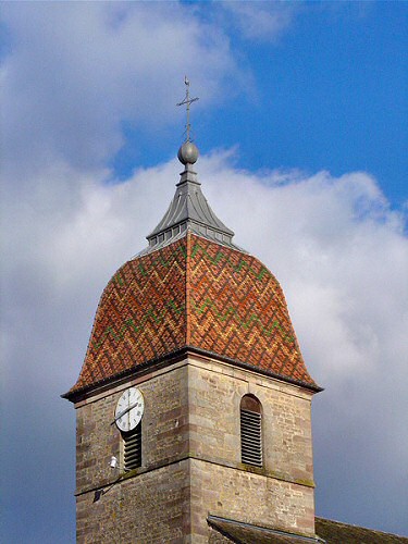 Clocher de Saint Bresson (70) photo J.Menneret