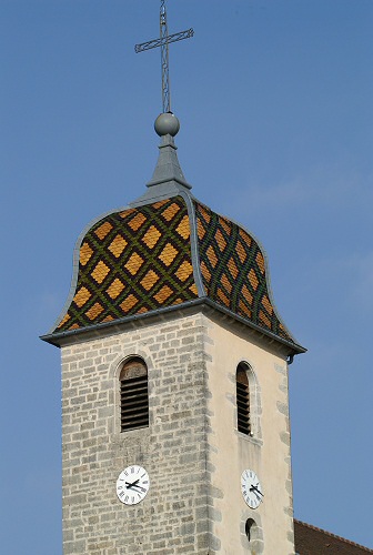 Clocher d'Auxon-dessus (25) photo J. Masset