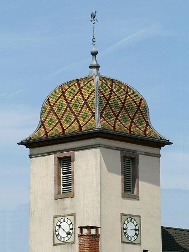 Clocher de Béthoncourt (25) photo J. Masset