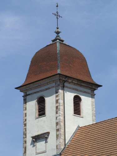 Clocher de Blamont (25), photo  J. Masset