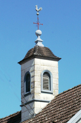 Clocher de la mairie de Georfans (70) photo J. Masset