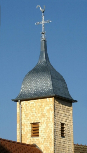 Clocher de Grandfontaine sur Creuse (25), photo J. Masset