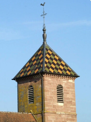 Clocher Melecey (70), photo Jacques masset