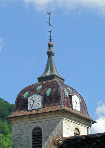 Clocher de Saint-Hippolyte (25) photo J. Masset