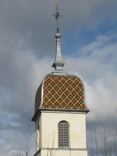 Clocher de Vallerois-le-Bois (70), photo J. Masset