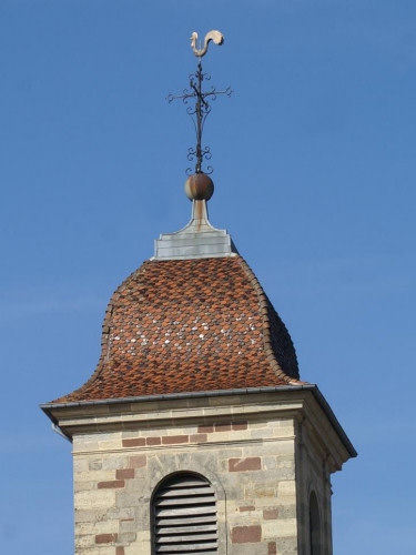 Clocher de Vauvillers (70) photo J. Masset