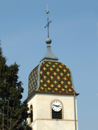 Clocher d'Andelarre (70), photo M. Morlin