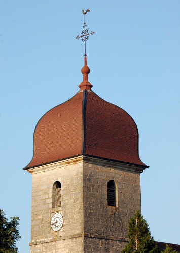 Clocher d'Andelot en Montagne (39) photo M. Morlin