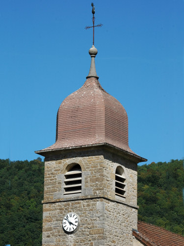 Clocher de Blois-sur-Seille (39) photo M. Morlin