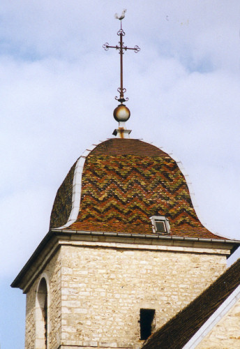 Clocher de Broye-lès-Pesmes avant restauration, photo M. Morlin