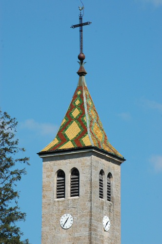 Clocher de Cesancey (39) photo M. Morlin